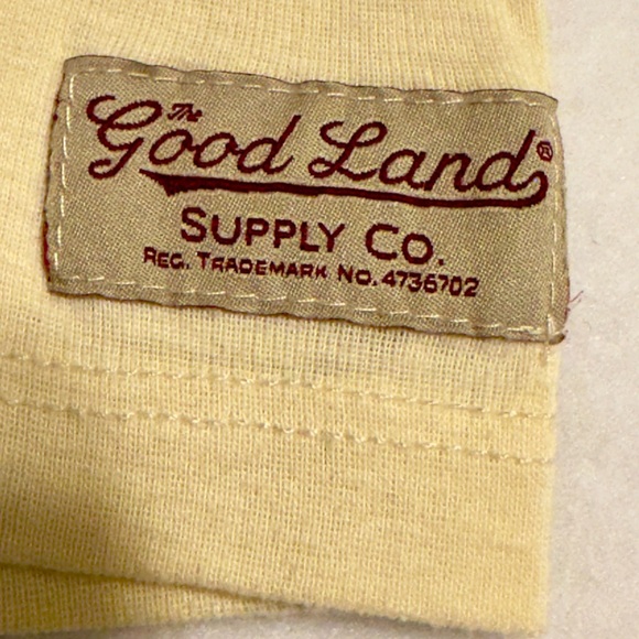 Light yellow Crested Butte Colorado long sleeve shirt with retro accents-L - Picture 6 of 6